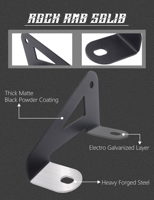 Bar Mounting Bracket for 32 Inch Curved Light Bar Compatible with 2022 - 2023 Polaris RZR Pro R 4 Visit the Chelhead Store - Chelhead