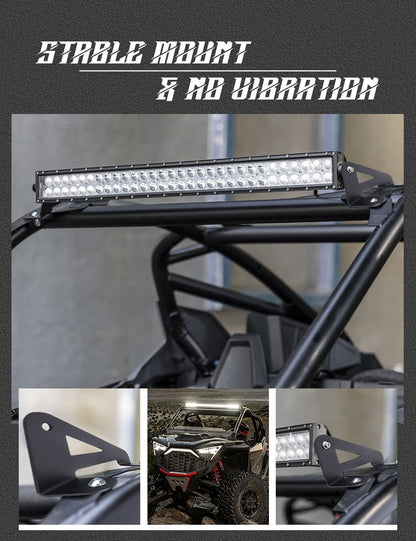 Bar Mounting Bracket for 32 Inch Curved Light Bar Compatible with 2022 - 2023 Polaris RZR Pro R 4 Visit the Chelhead Store - Chelhead