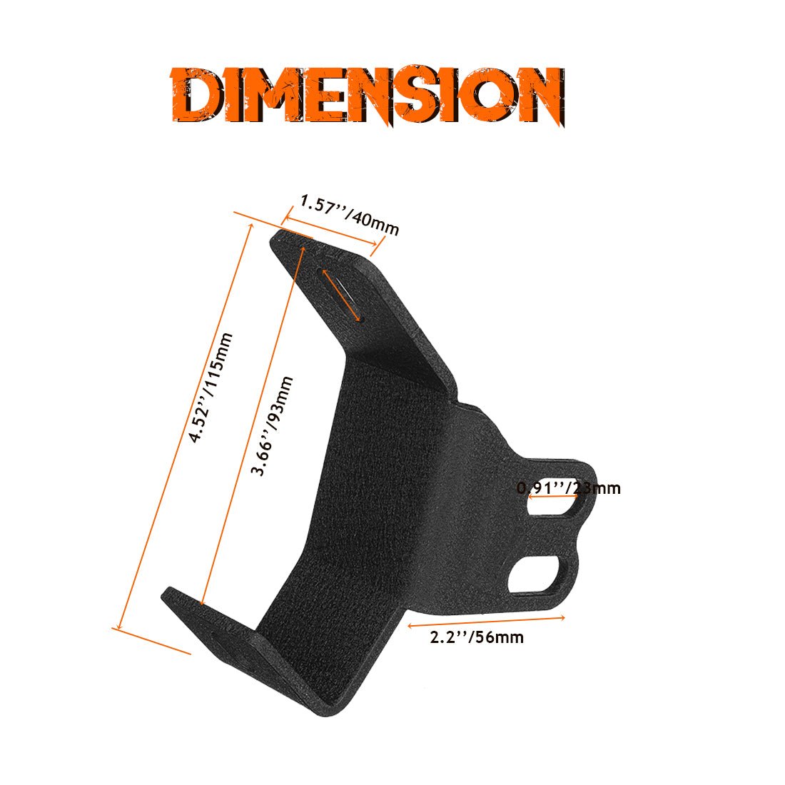 Chelhead A Pillar Roll Bar Dual Led Working Pod Lights Mounting Brackets Compatible with 2014 - 2019 Polaris RZR XP 1000 & 2015 - 2019 RZR 900 - Chelhead