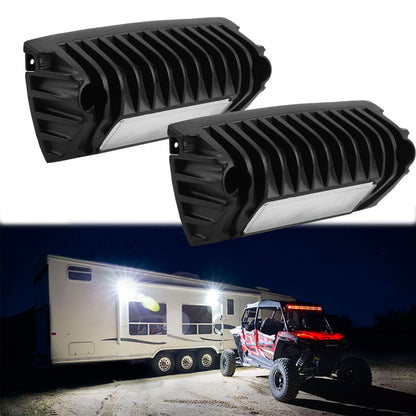 Chelhead Led Scene Light, 12V Aluminum Waterproof Exterior Light Compatible with RV Outdoor Camper Trailers Truck Porches Towing 5th Wheels Utility Vehicles - Chelhead
