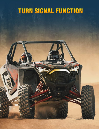 Chelhead RZR Front Accent Light, Led Fang Light Front Grille Compatible with RZR Pro R, RZR Pro XP 2020+ - Chelhead