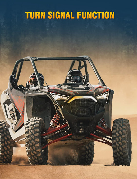 Chelhead RZR Front Accent Light, Led Fang Light Front Grille Compatible with RZR Pro R, RZR Pro XP 2020+ - Chelhead