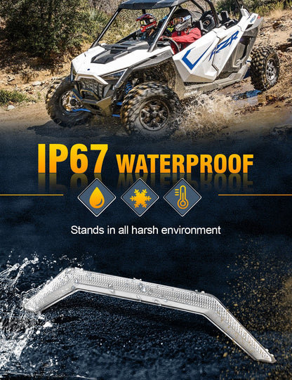 Chelhead RZR Front Accent Light, Led Fang Light Front Grille Compatible with RZR Pro R, RZR Pro XP 2020+ - Chelhead