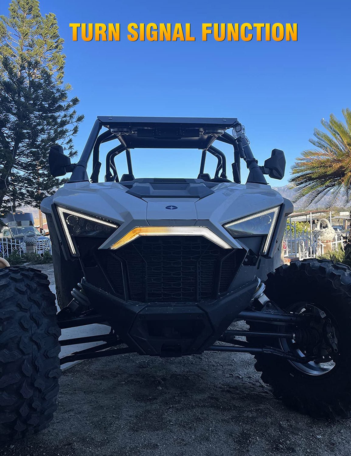 Chelhead RZR Front Accent Light, Led Fang Light Front Grille Compatible with RZR Pro R, RZR Pro XP 2020+ - Chelhead