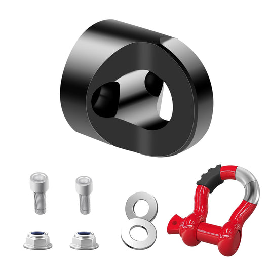 Chelhead RZR Front Hook With D Ring Shackle, Aluminum Towing Hook Accessories Compatible with Polaris RZR XP 1000 900 RZR S 1000 - Chelhead