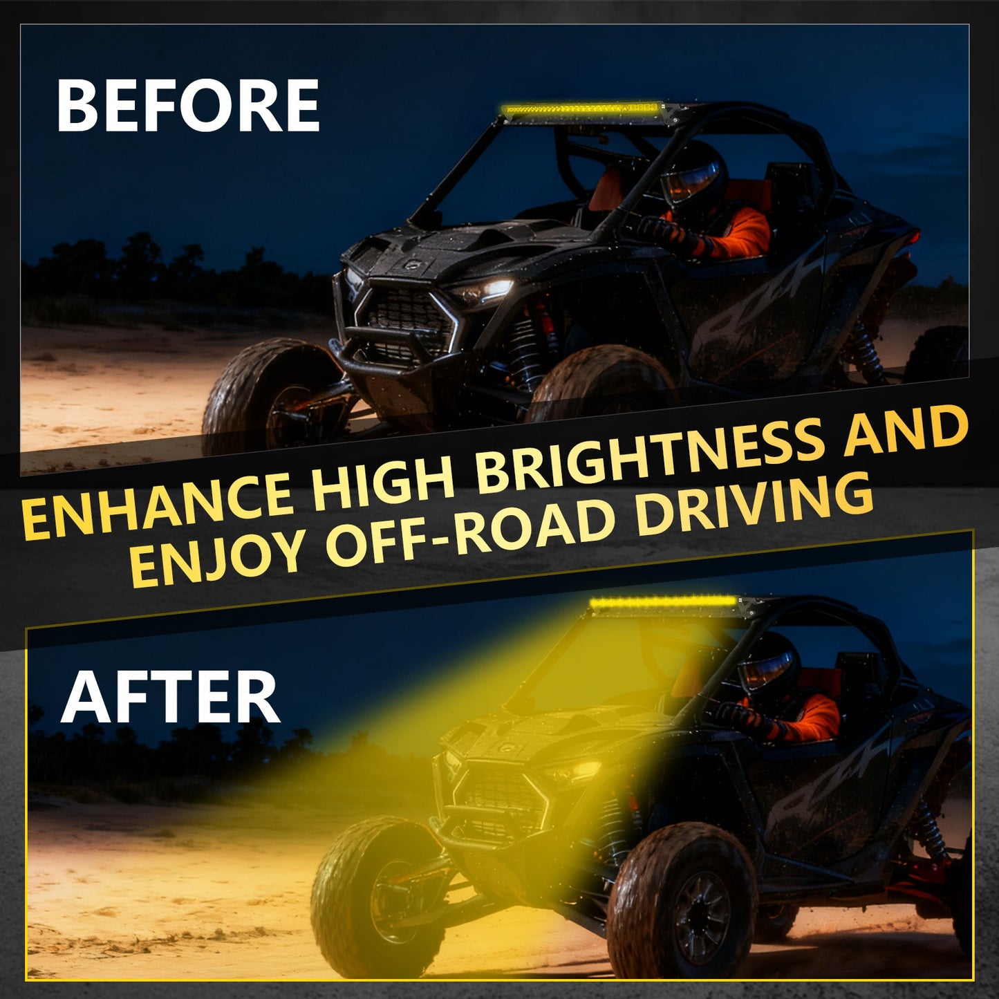 Chelhead RZR Led Light Bar Mount 30 Inch Combo Beam Led Lights with Mounting Brackets Rocker Switch Harness Compatible with Polaris RZR Pro R 2022+, Front Facing 30 - Inch LED Kit (White Light) - Chelhead