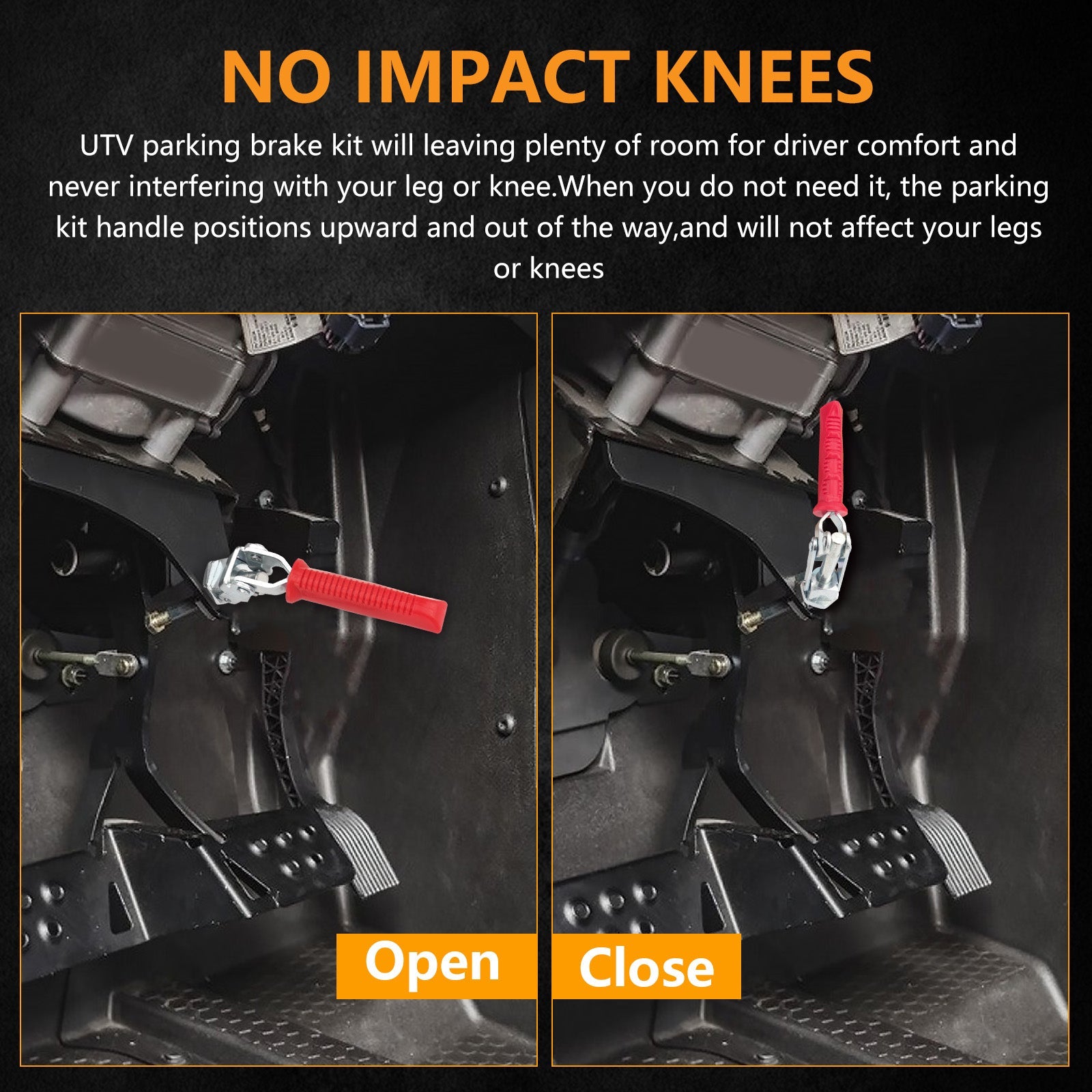 Chelhead RZR Parking Brake Kit Adjustment Tool Power Steering Parking Kit Lockable Brake Assist Compatible with Polaris Razor 1000XP / 1000XP 4, RZR 900S / 900 - Chelhead