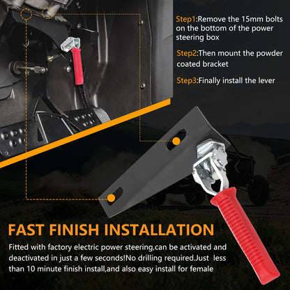 Chelhead RZR Parking Brake Kit Adjustment Tool Power Steering Parking Kit Lockable Brake Assist Compatible with Polaris Razor 1000XP / 1000XP 4, RZR 900S / 900 - Chelhead