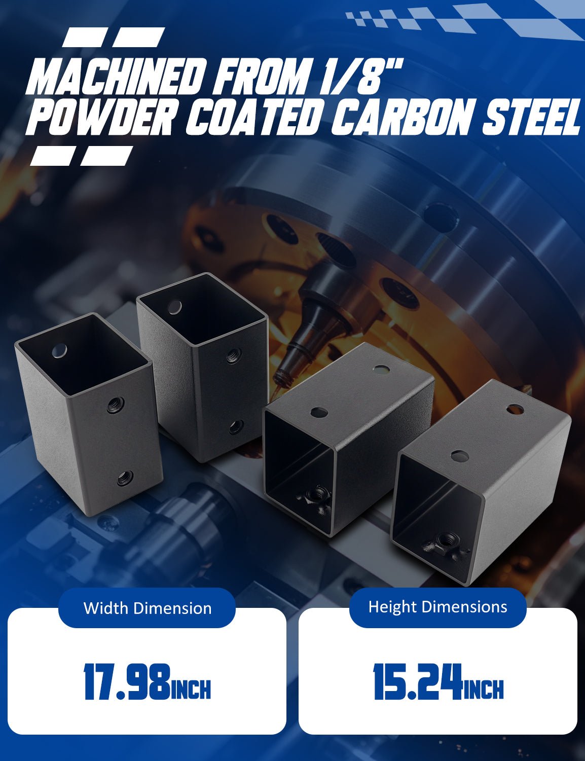 Chelhead RZR PRO 2 Inch Driver Seat Risers Compatible with 2020+ Polaris RZR PRO XP/4 XP, 2022+ RZR PRO R/4 R, 2022+ RZR TURBO R/4 R, Seat Lift Up, Seat Raisers 4 Pack - Chelhead