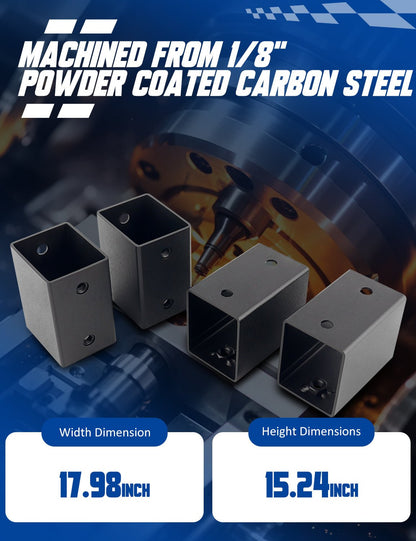 Chelhead RZR PRO 2 Inch Driver Seat Risers Compatible with 2020+ Polaris RZR PRO XP/4 XP, 2022+ RZR PRO R/4 R, 2022+ RZR TURBO R/4 R, Seat Lift Up, Seat Raisers 4 Pack - Chelhead