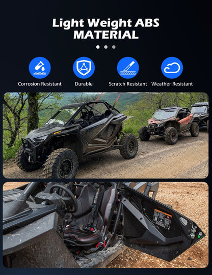 Chelhead RZR XP Lower Door, Door Closeoffs Insert Panel Compatible with 2020 - 2024 RZR PRO XP/RZR PRO R/Turbo R, Easy to Install 2 Seater Replacement 2883765 - Chelhead