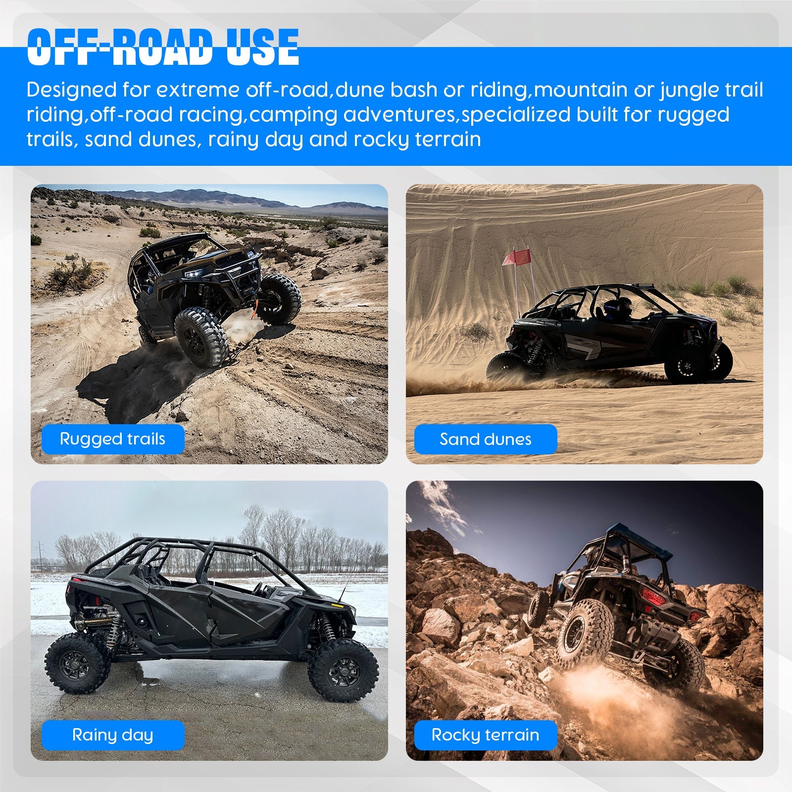 Chelhead Spring Parking Brake RZR Parking Brake Kit Adjustment Brake Pedal Lock Compatible with Polaris RZR All Model Polaris Ranger 800 900 1000 Turbo Turbo S RZR Accessories - Chelhead