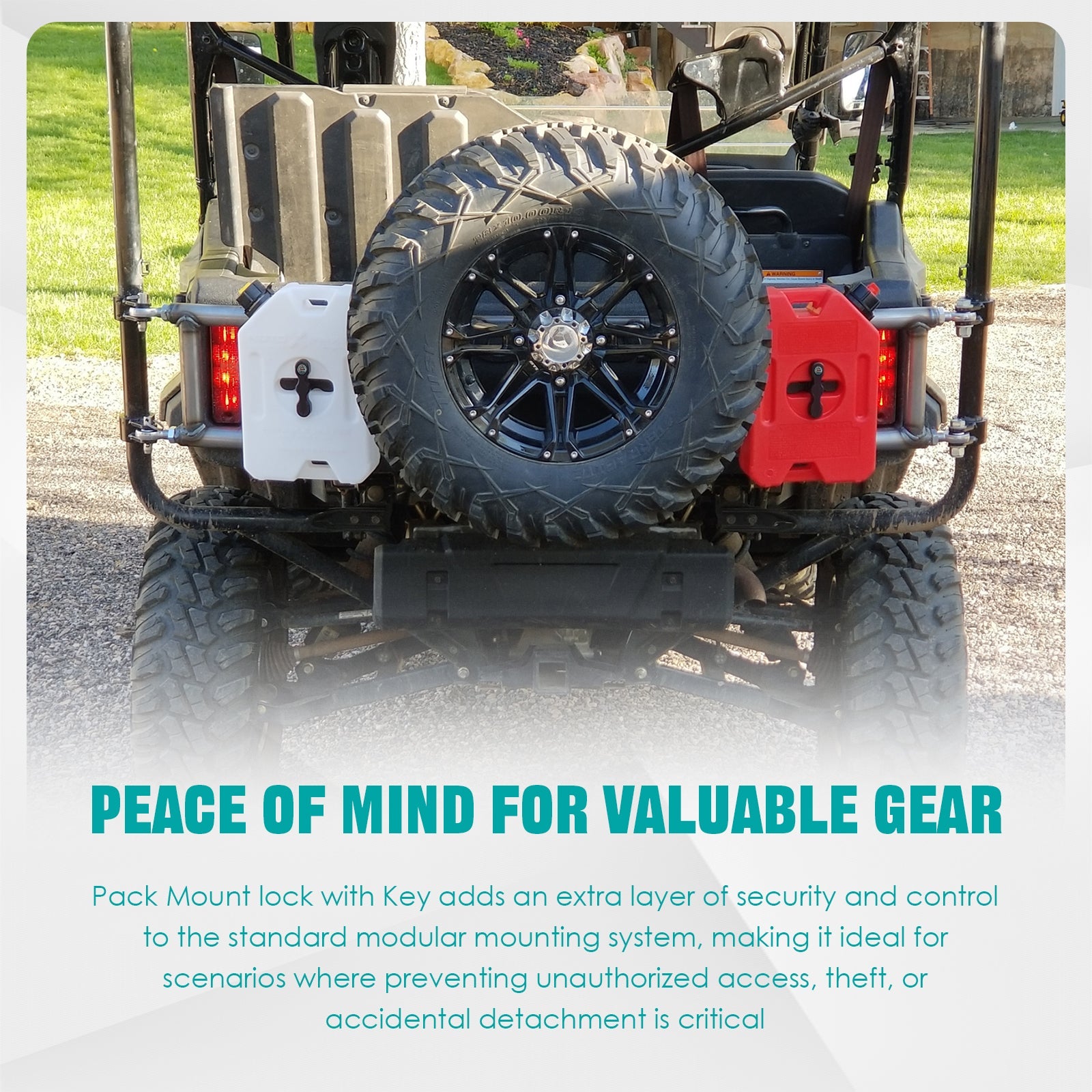 Chelhead UTV ATV Metal Gas Can Mount for 1'' - 2'' Roll Bar Oil Can Water Tank Gasoline Pack Mount Compatible with Polaris RZR Pioneer Can Am Maverick X3 Commander Yamaha Talon ATV - Chelhead