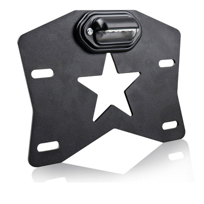 Chelhead UTV License Plate Holder With Light, Aluminium RZR License Plate Mount Compatible with Polaris RZR XP 1000 Ranger Can Am Maverick x3 Kawasaki Teryx - Chelhead