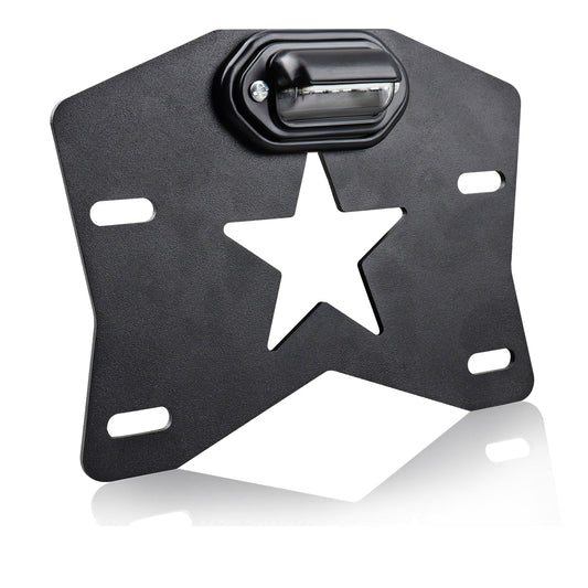 Chelhead UTV License Plate Holder With Light, Aluminium RZR License Plate Mount Compatible with Polaris RZR XP 1000 Ranger Can Am Maverick x3 Kawasaki Teryx - Chelhead