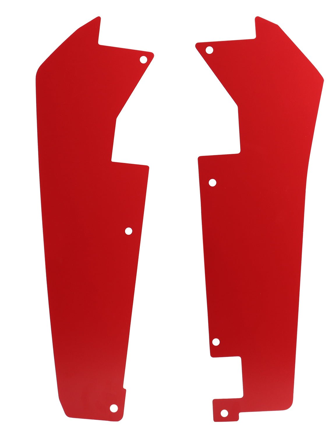 Wheel Well Block Offs, Rear Fender Flares Mud Flap Guard Compatible with Polaris RZR Turbo R, Pro XP - Chelhead