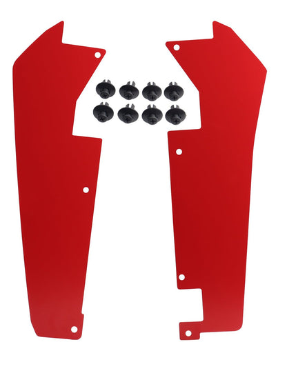 Wheel Well Block Offs, Rear Fender Flares Mud Flap Guard Compatible with Polaris RZR Turbo R, Pro XP - Chelhead